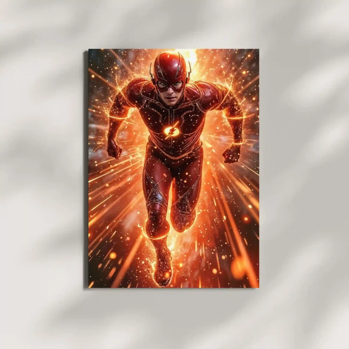 wall mounted flash lightning bolt metal poster