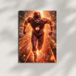 wall mounted flash lightning bolt metal poster