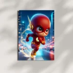 wall mounted flash thunder chibi metal poster