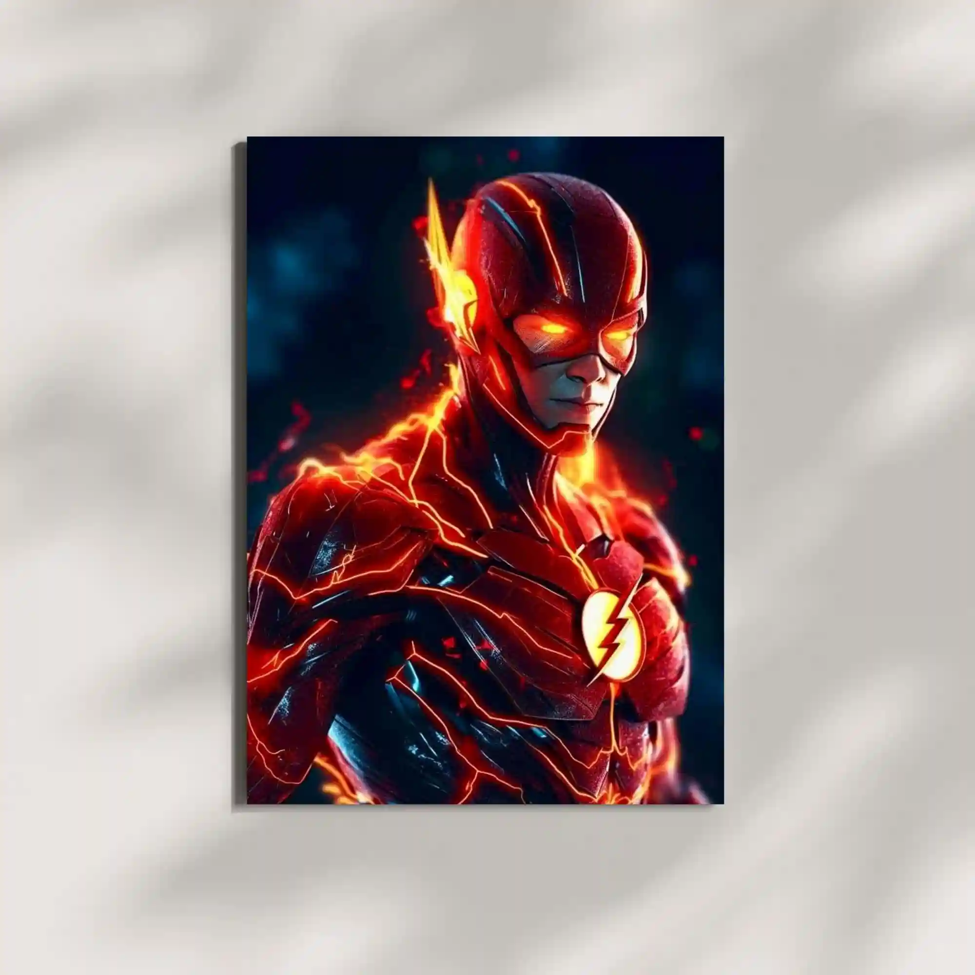 wall mounted flash thunder sprint metal poster