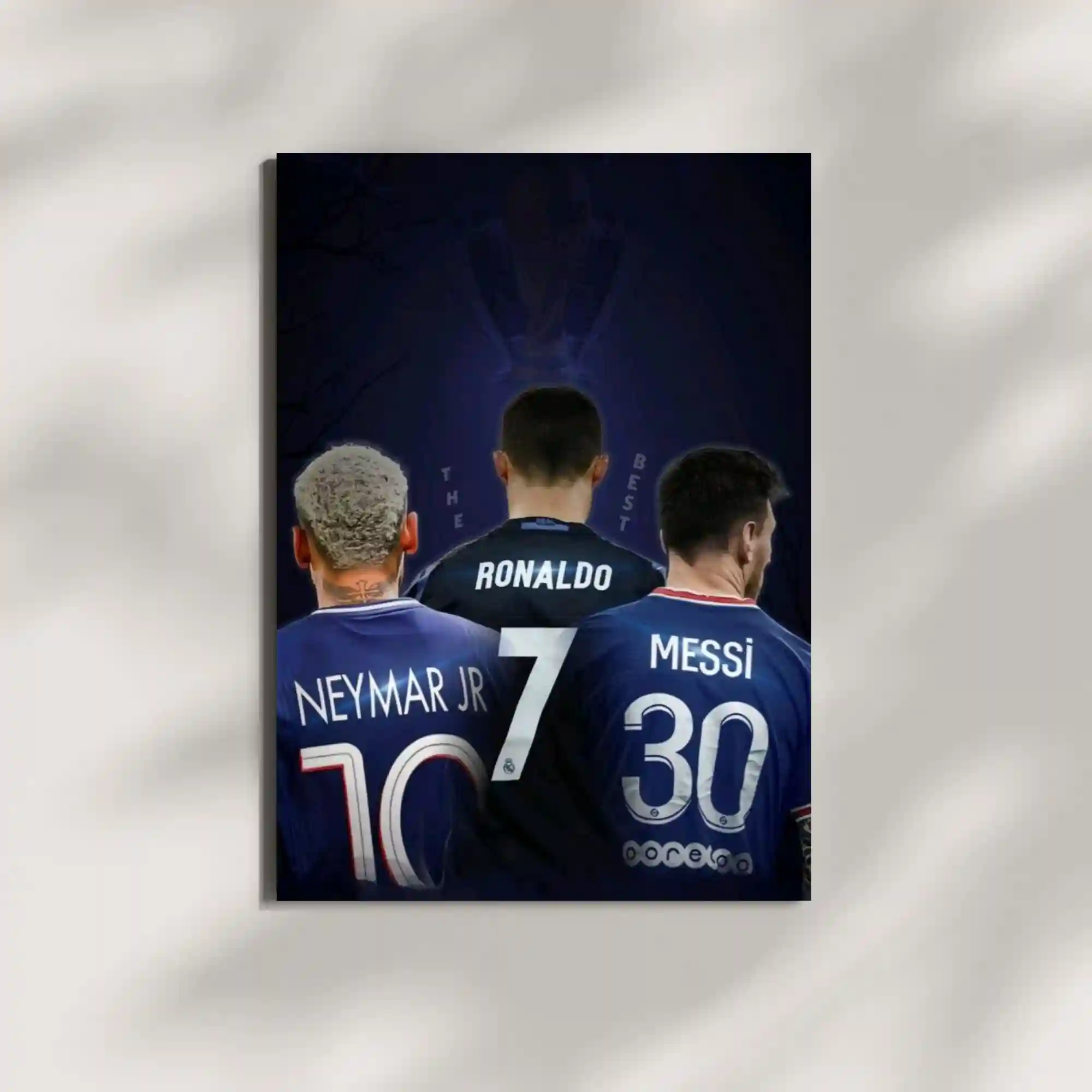 wall mounted football champions metal poster