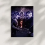 wall mounted football champions trophy metal poster