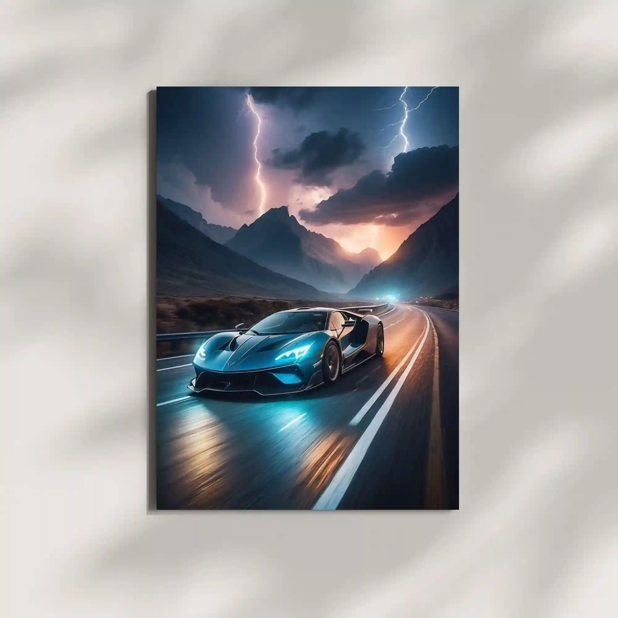 wall mounted ford gt 2 sports car metal poster