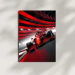 wall mounted formula one nitro rush metal poster