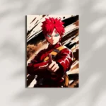 wall mounted gaara metal poster