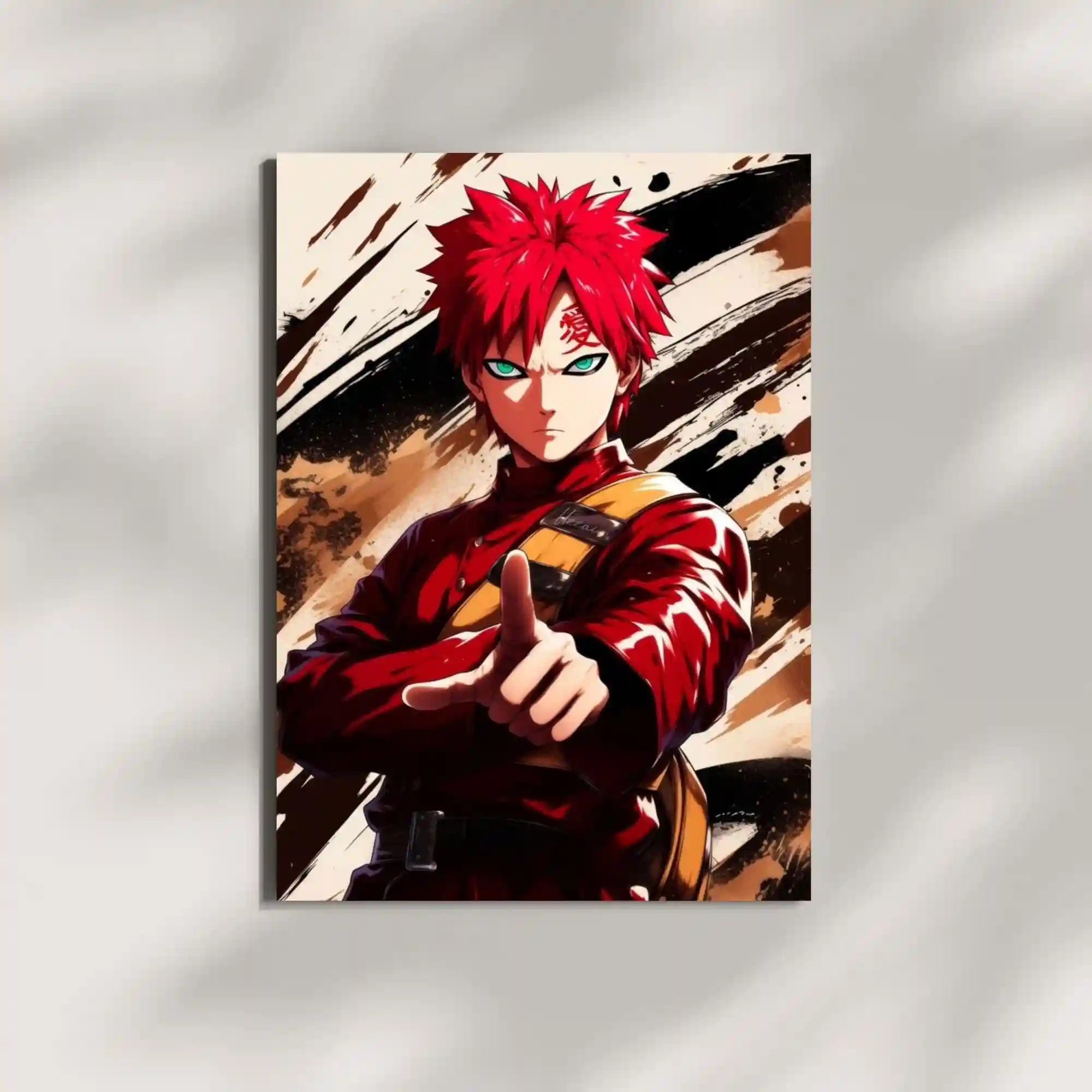 wall mounted gaara metal poster