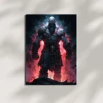 wall mounted god of war metal poster