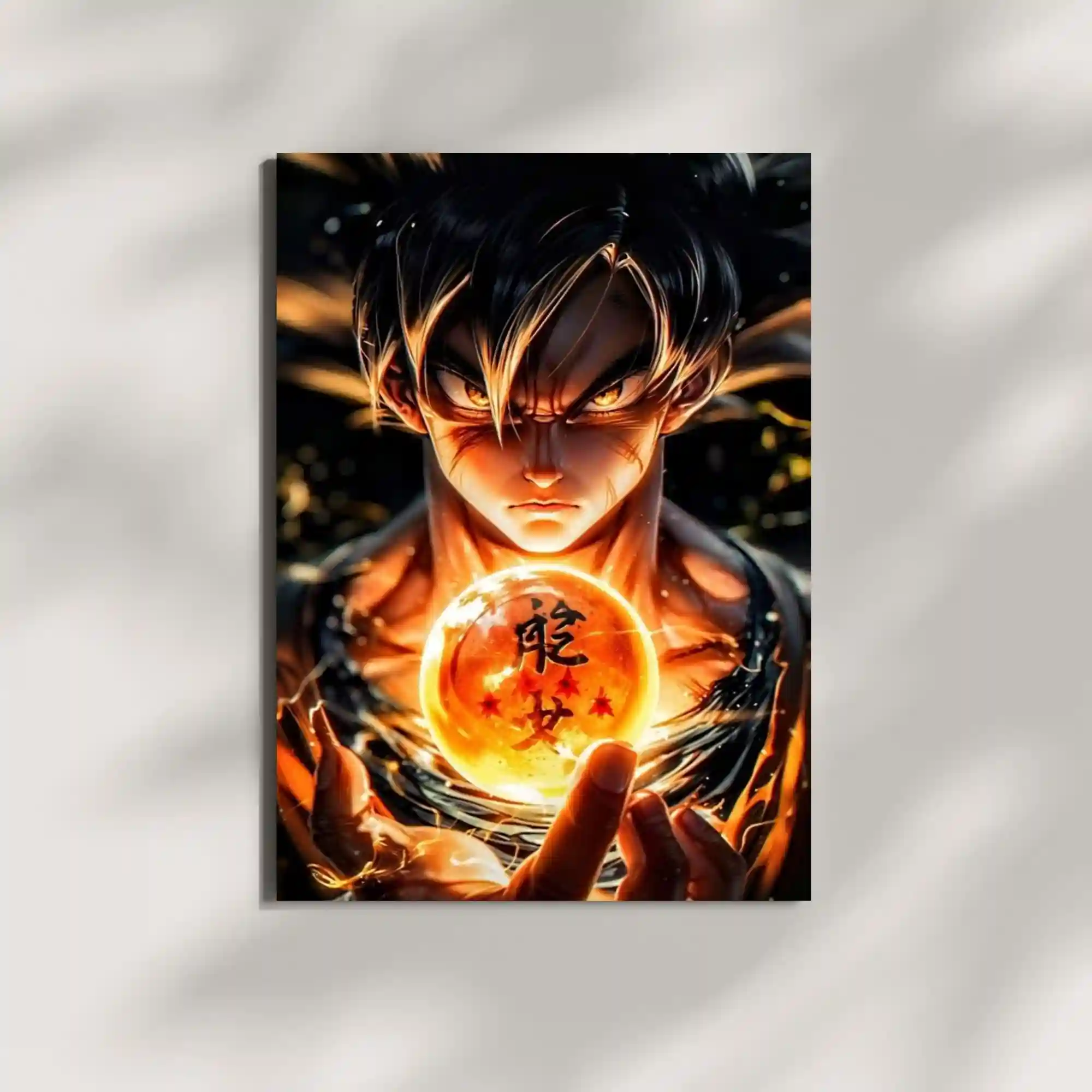 wall mounted goku dbz metal poster