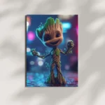 wall mounted groot guardian of the galaxy metal poster