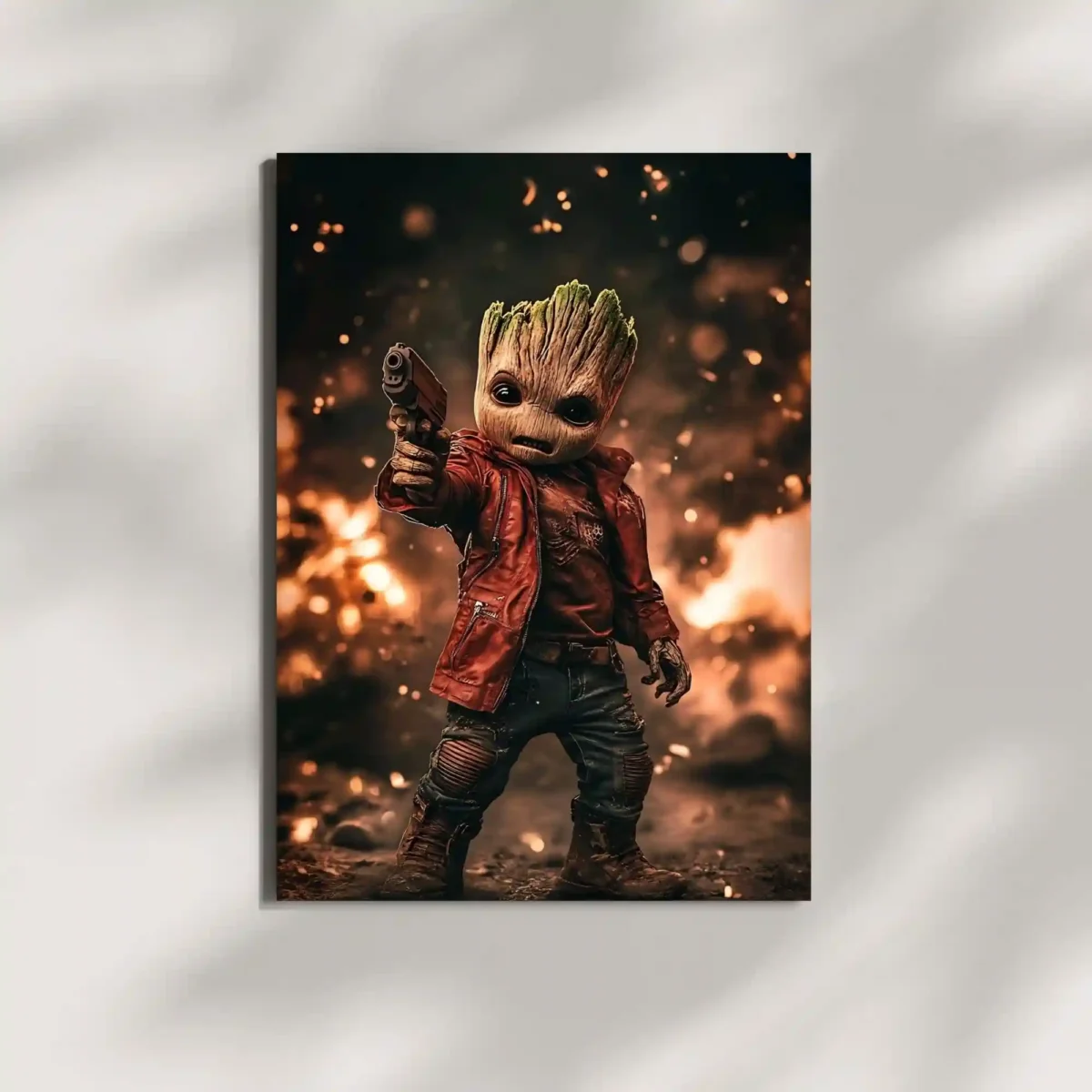 wall mounted groot metal poster wall mounted groot metal poster