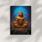 wall mounted hanuman bajrangbali metal poster