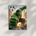 wall mounted hulk incredible smash metal poster