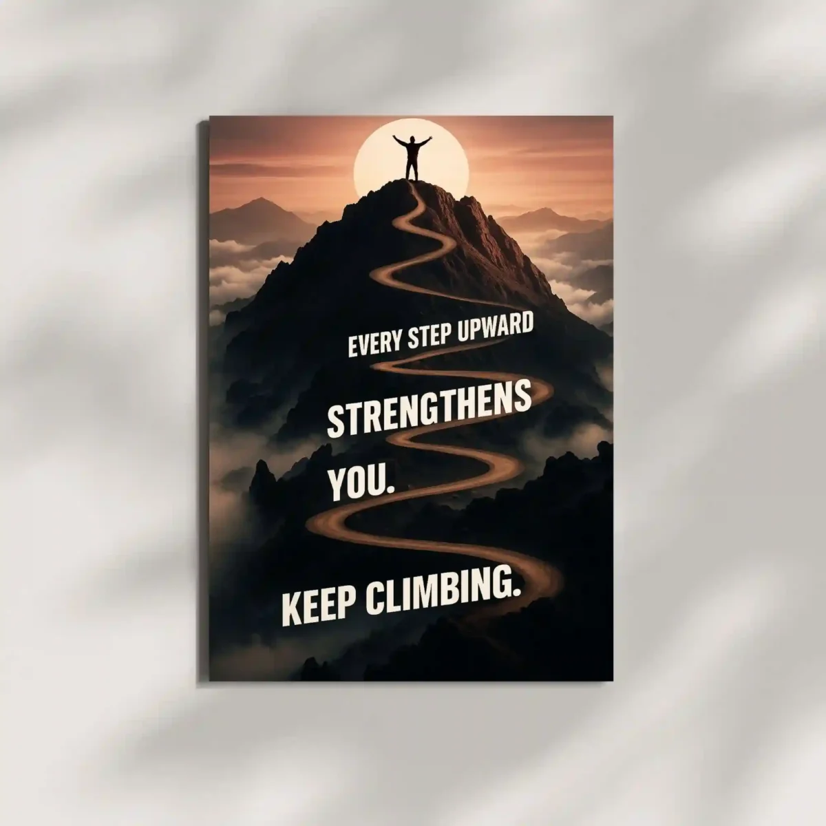 wall mounted inspirational motivation quote metal poster