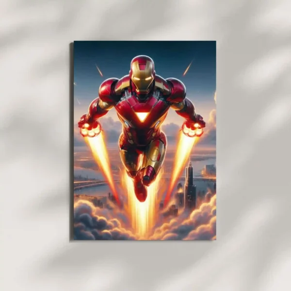 wall mounted iron man mark 85 metal poster