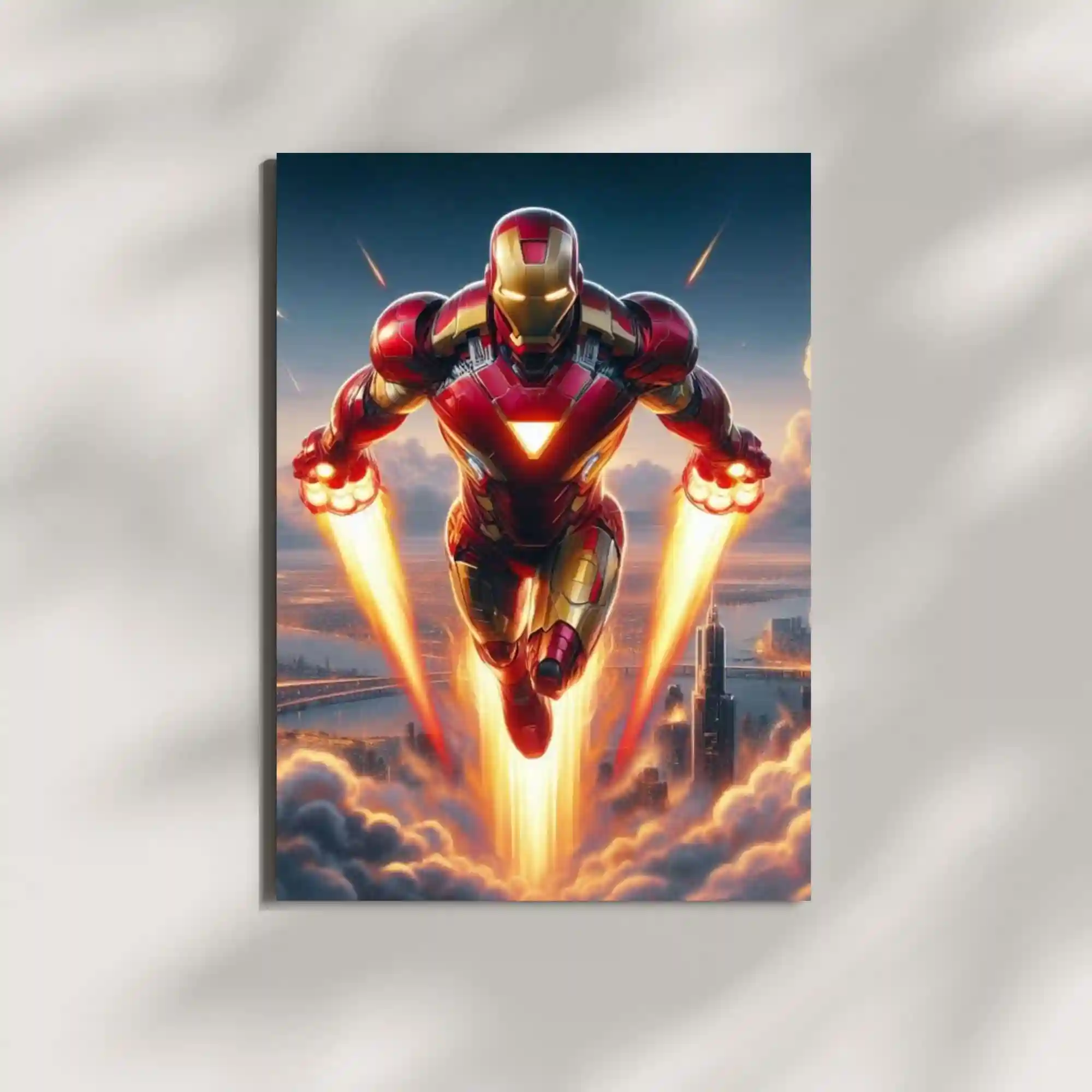 wall mounted iron man mark 85 metal poster