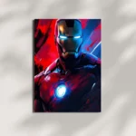 wall mounted iron man metal poster