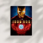 wall mounted iron man movie metal poster