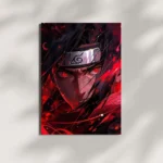 wall mounted itachi uchiha metal poster