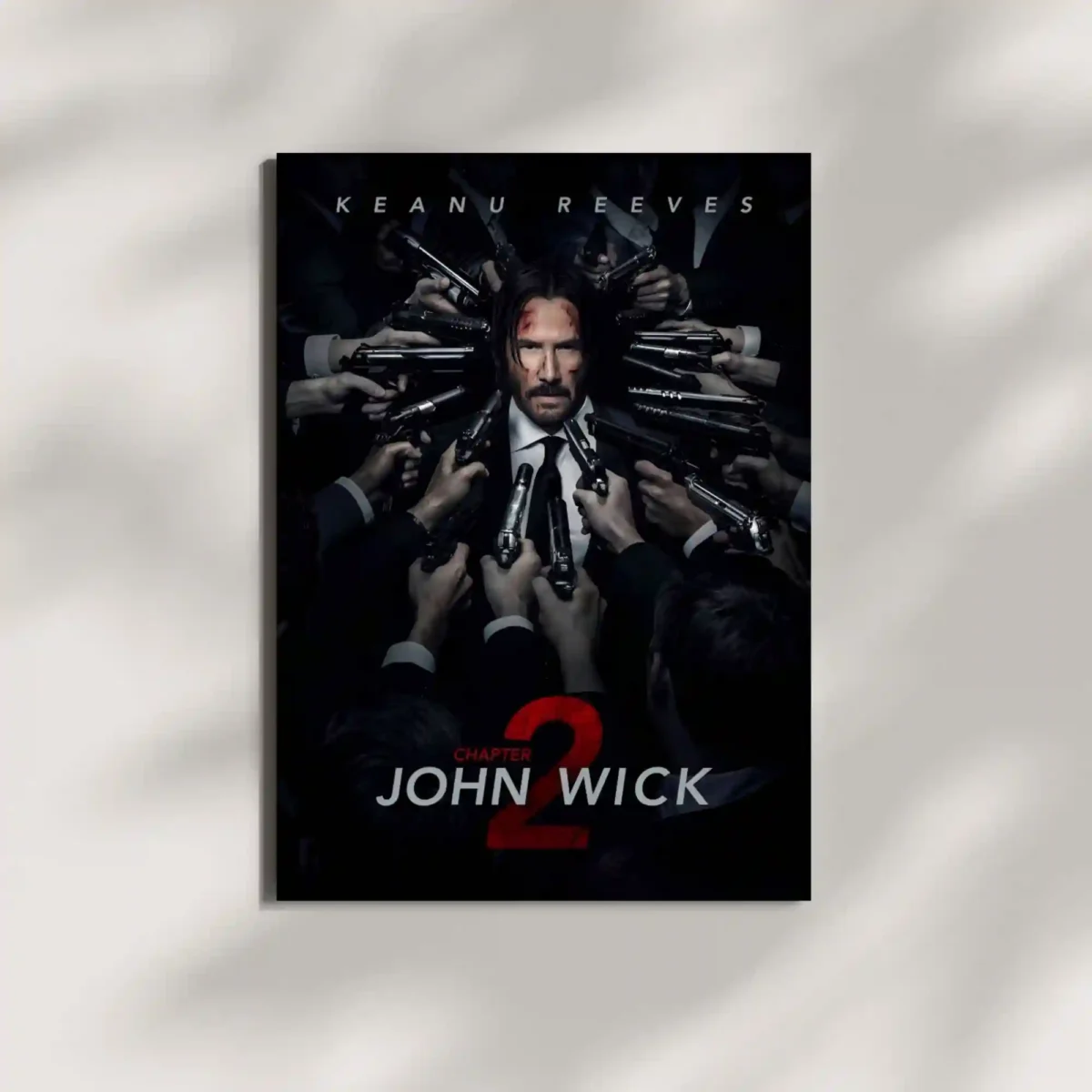 wall mounted john wick movie metal poster