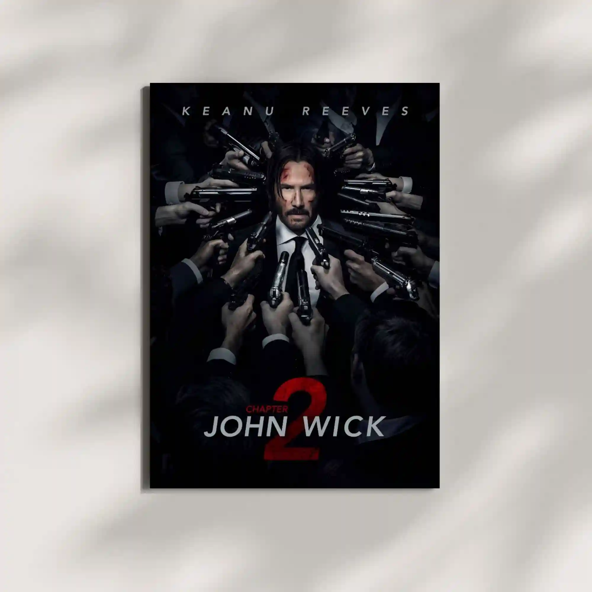 wall mounted john wick movie metal poster