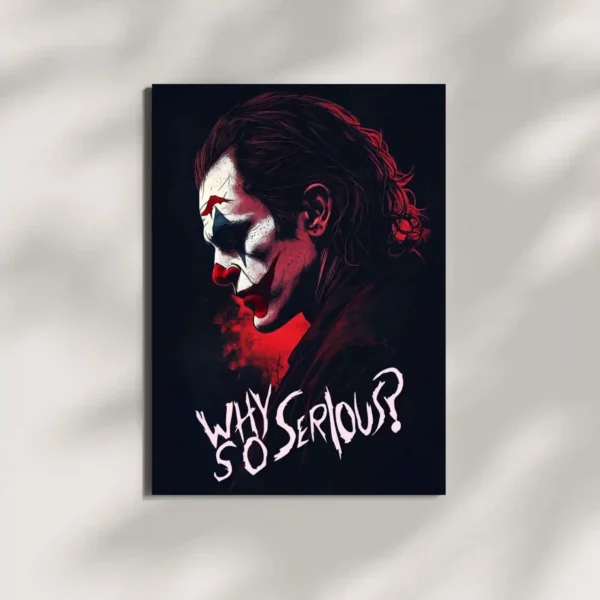 wall mounted joker metal poster