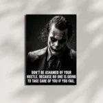 wall mounted joker quote metal poster