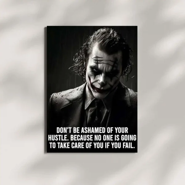 wall mounted joker quote metal poster