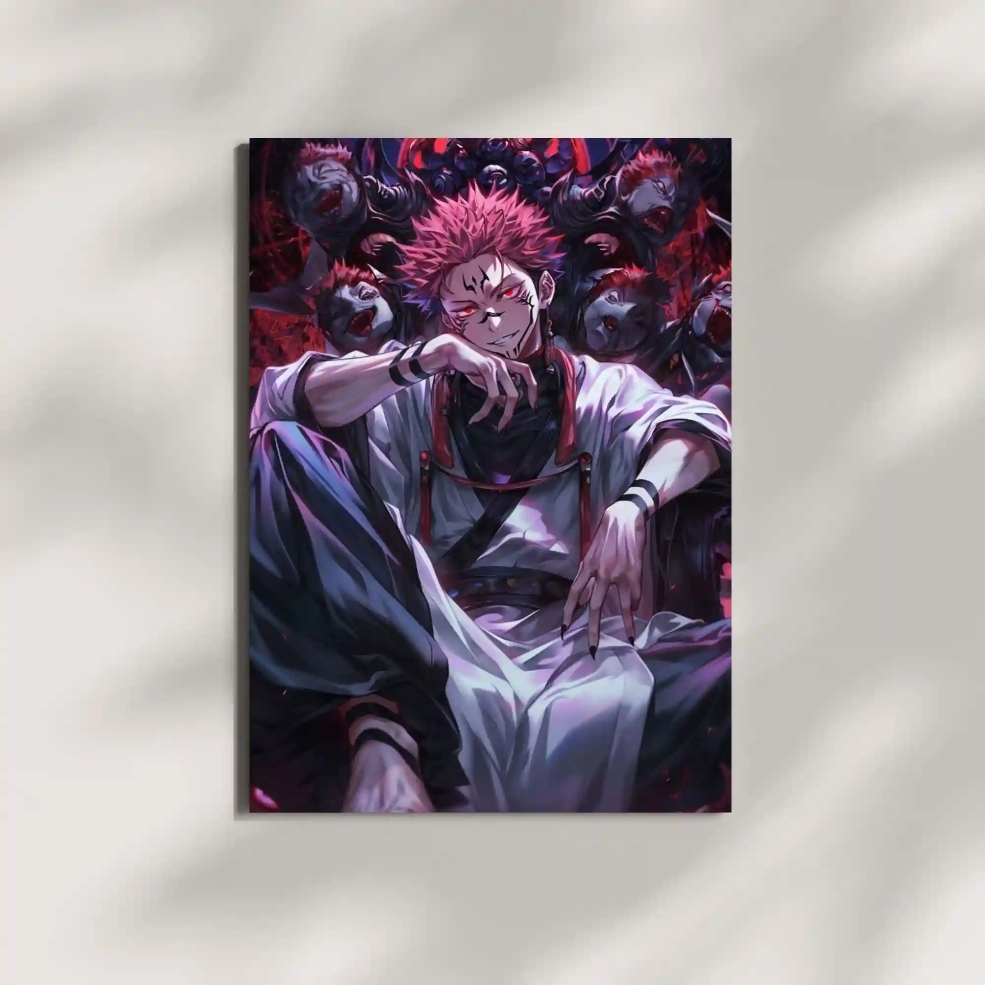 wall mounted jujutsu kaisen metal poster