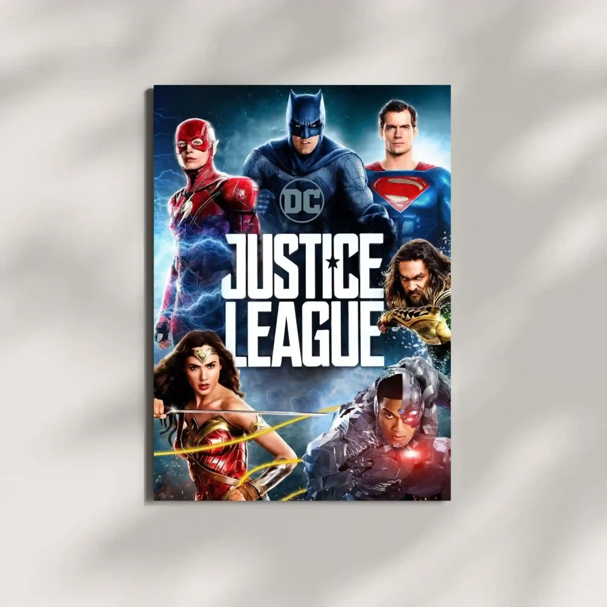 wall mounted justice league movie metal poster