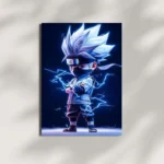 wall mounted kakashi lightning style chibi metal poster