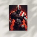 wall mounted kratos god of war metal poster