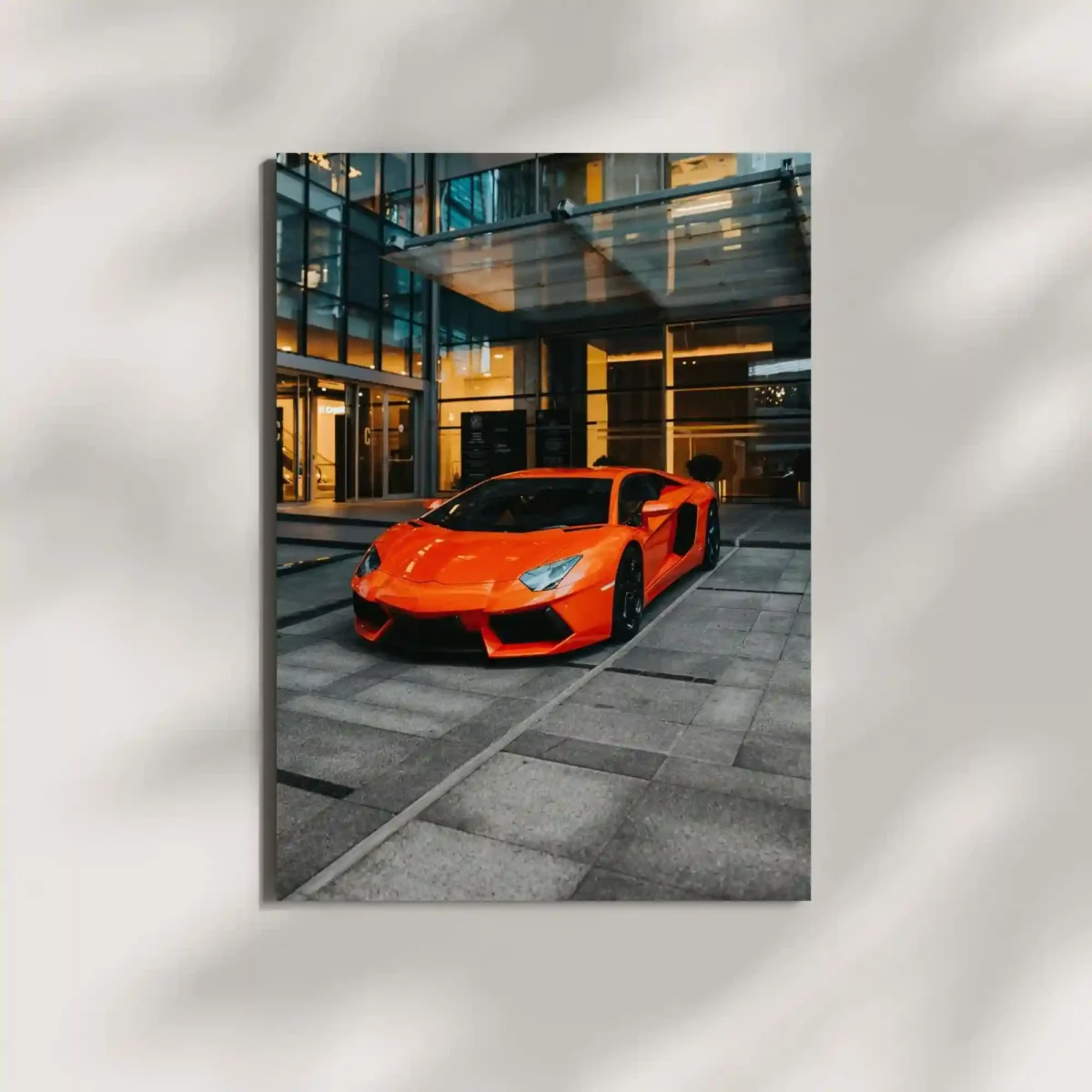 wall mounted lamborghini aventador supercar metal poster