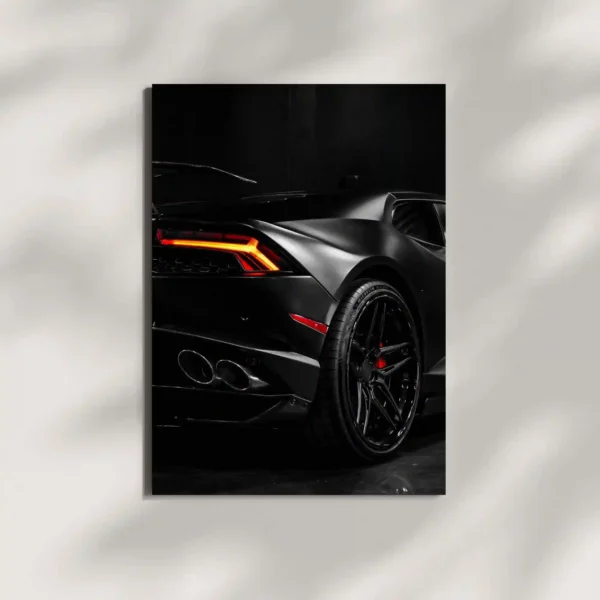 wall mounted lamborghini huracan supercar metal poster