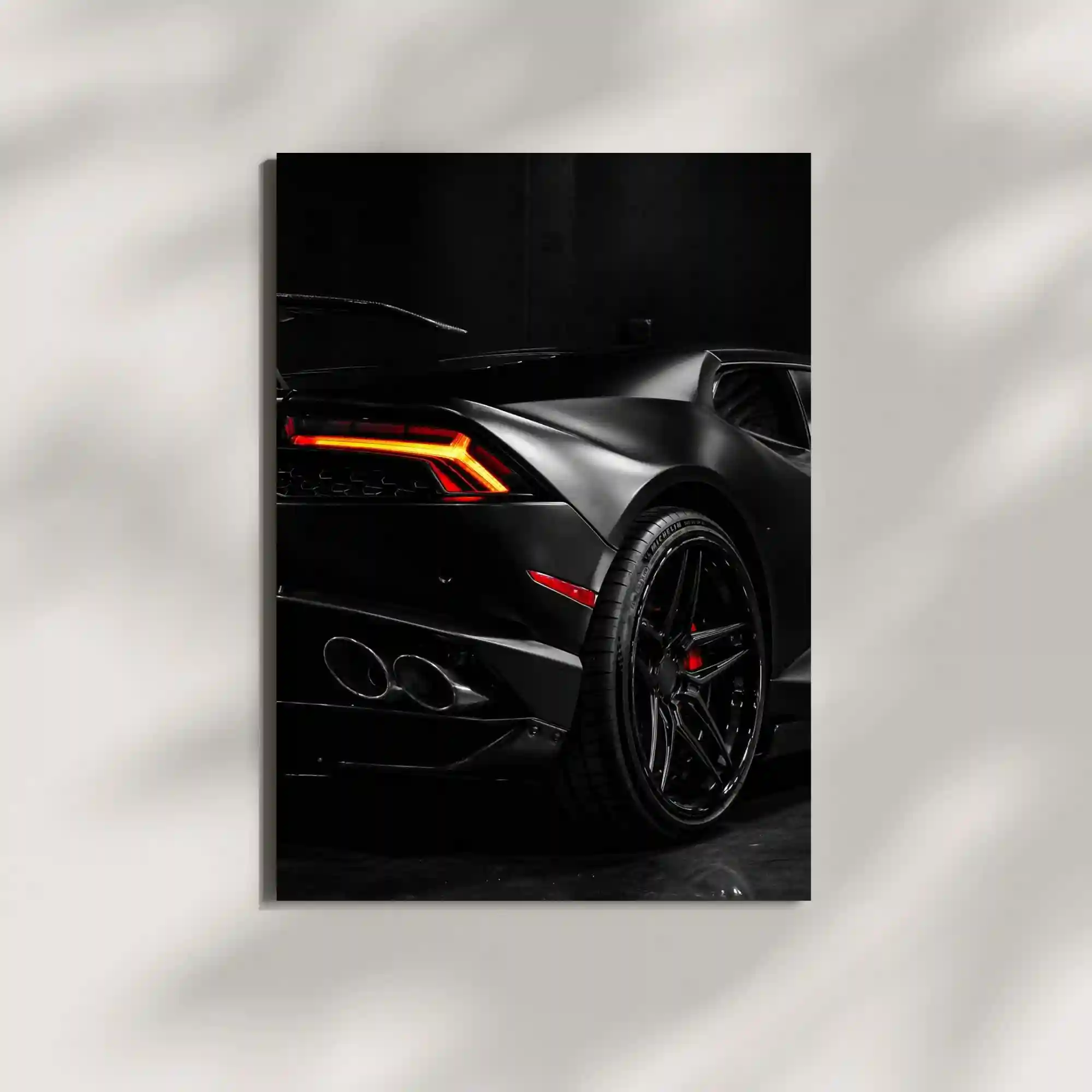wall mounted lamborghini huracan supercar metal poster