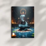 wall mounted lord shiva metal poster1