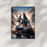 wall mounted mahadev metal poster