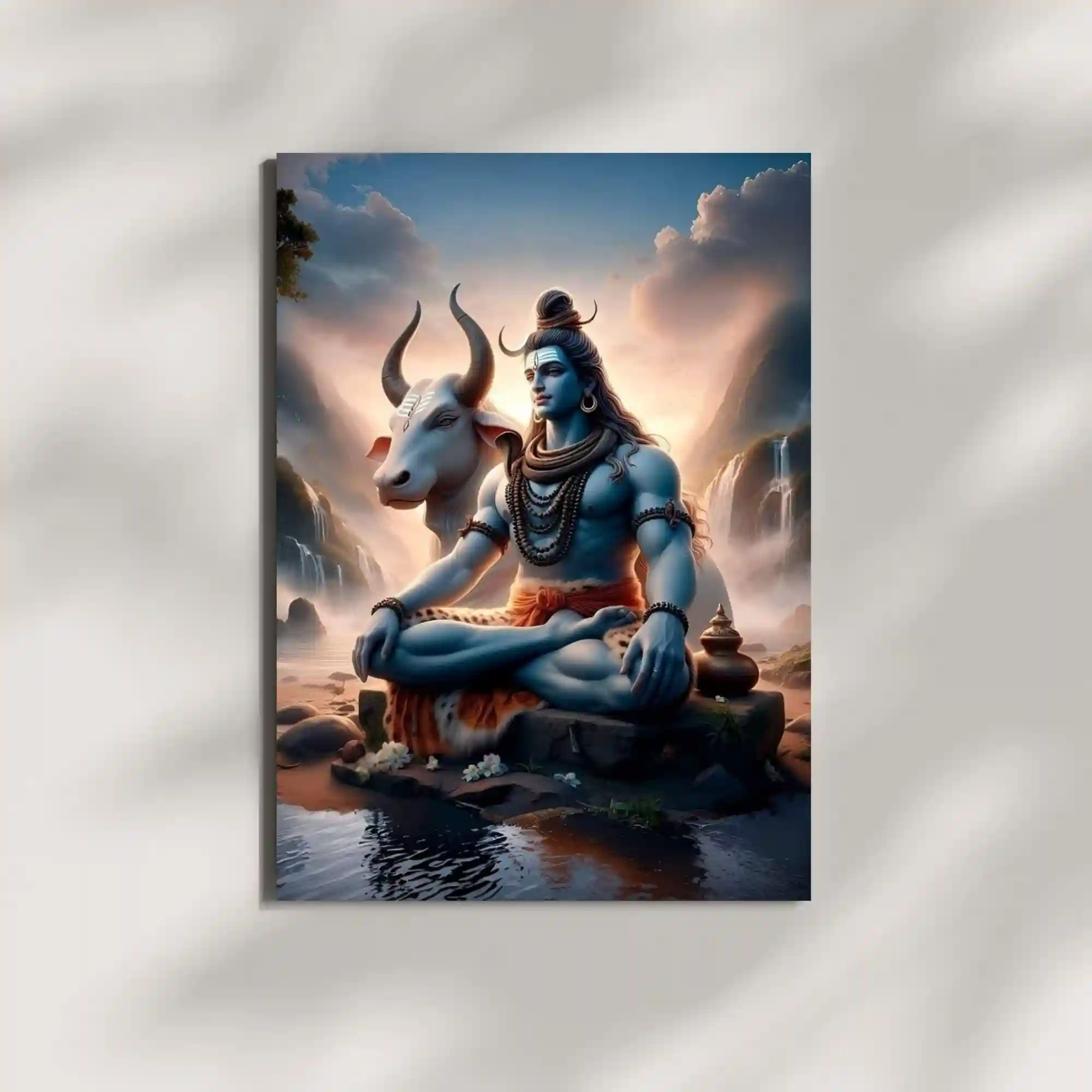 wall mounted mahadev metal poster