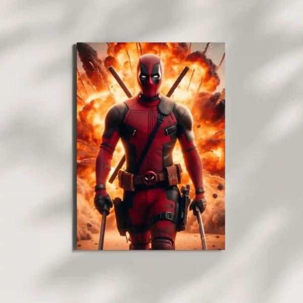 wall mounted marvel daredevil metal poster
