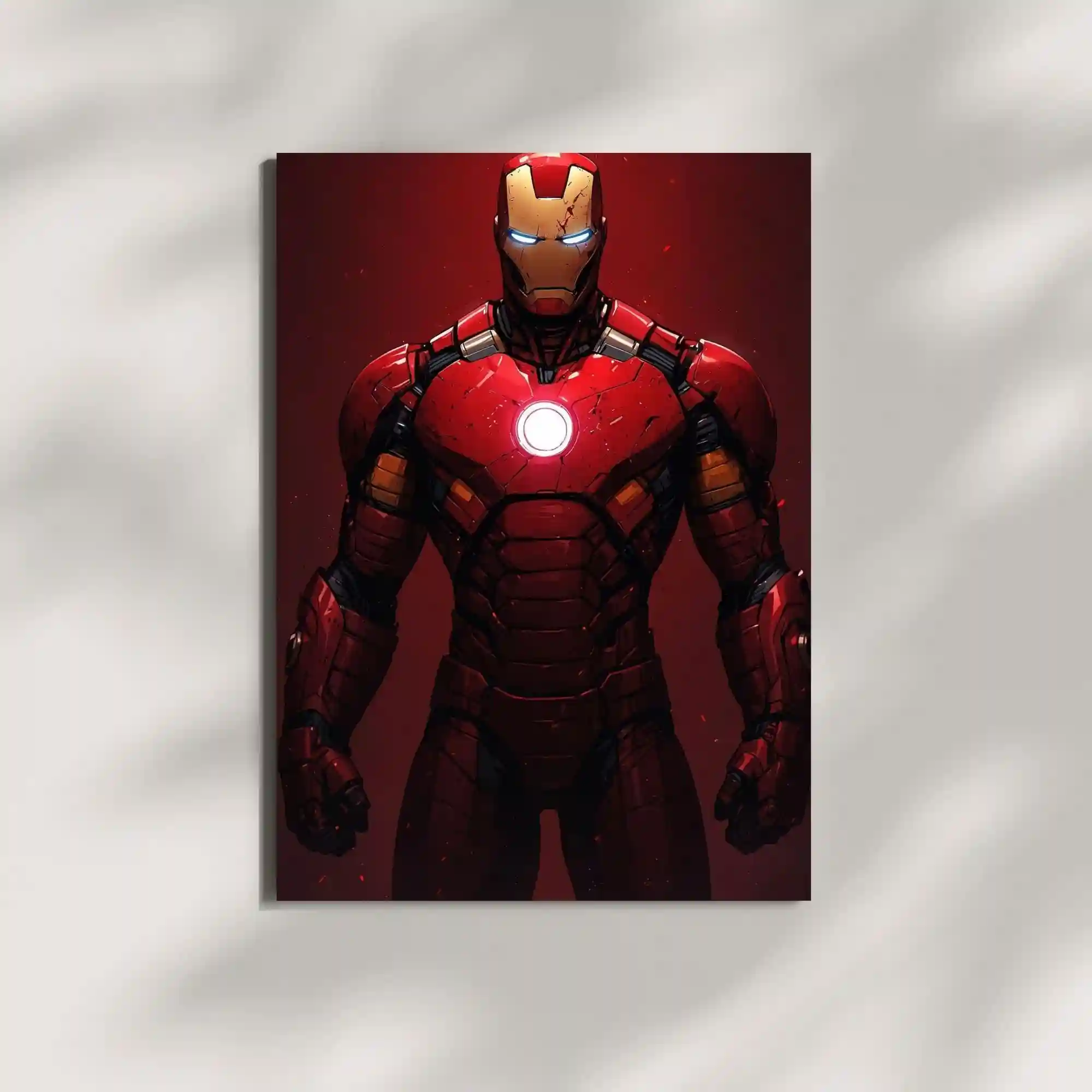 wall mounted marvel iron man metal poster