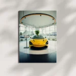 wall mounted mclaren 720s supercar metal poster