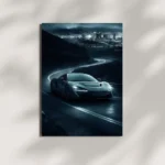 wall mounted mclaren artura supercar metal poster