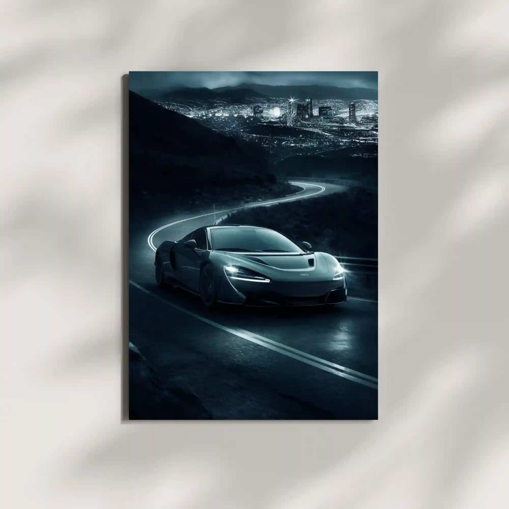 wall mounted mclaren artura supercar metal poster
