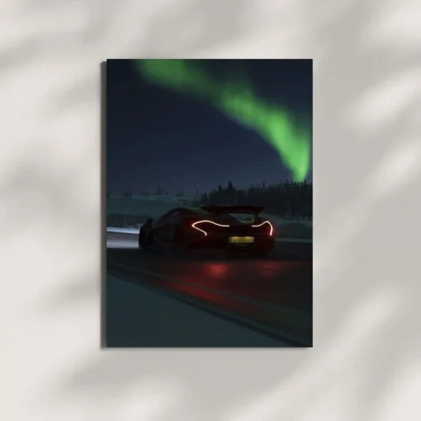 wall mounted mclaren p1 car metal poster