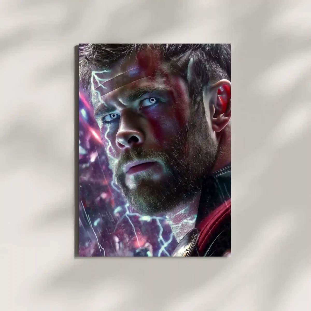 wall mounted mighty thor god of thunder marvel metal poster