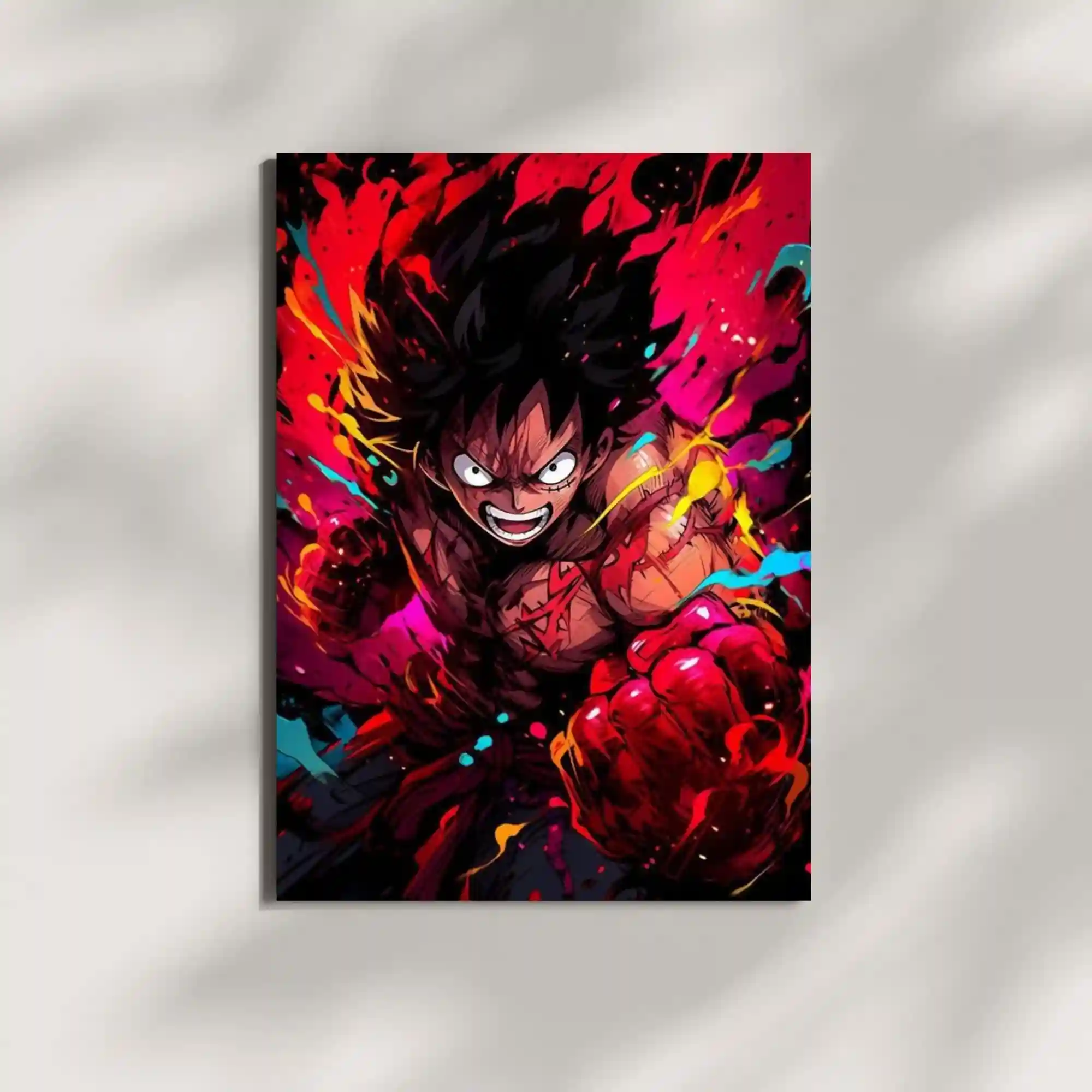 wall mounted monkey d luffy gear 6 metal poster