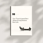 wall mounted motivational life quote metal poster