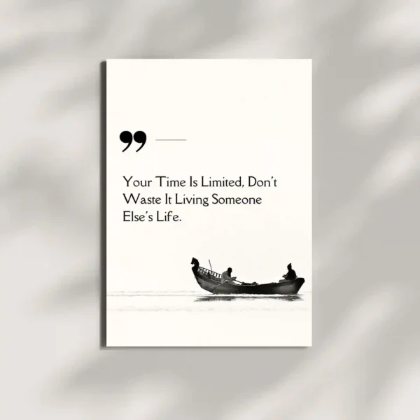 wall mounted motivational life quote metal poster