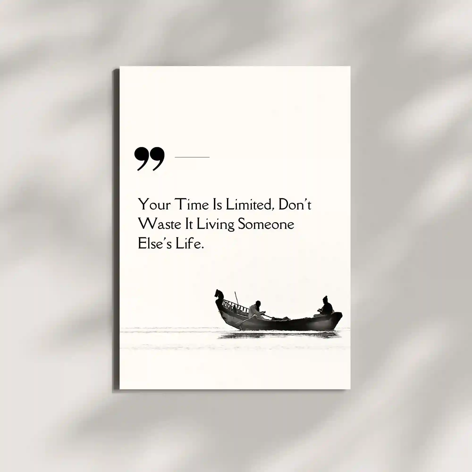 wall mounted motivational life quote metal poster