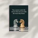 wall mounted move in silence quote metal poster