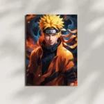 wall mounted naruto anime metal poster